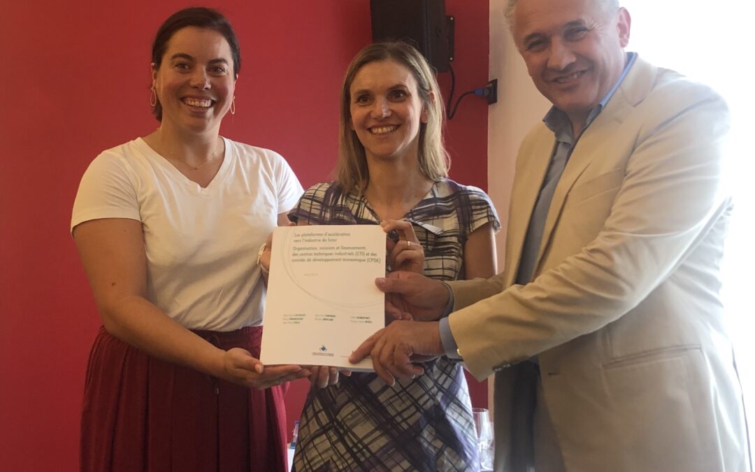 Remise du rapport Grandjean-Cattelot-Tolo sur les CTI-CPDE à Madame Agnès PANNIER-RUNACHER, Secrétaire d’Etat auprès du Ministre de l’Economie et des Finances le 25 juin 2019.